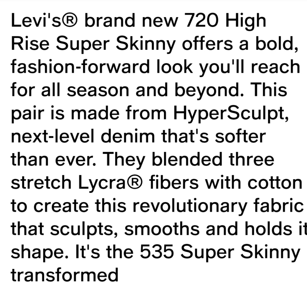 💖 LEVI'S 720 High Rise Super Skinny Ripped Jeans - Picture 6 of 14